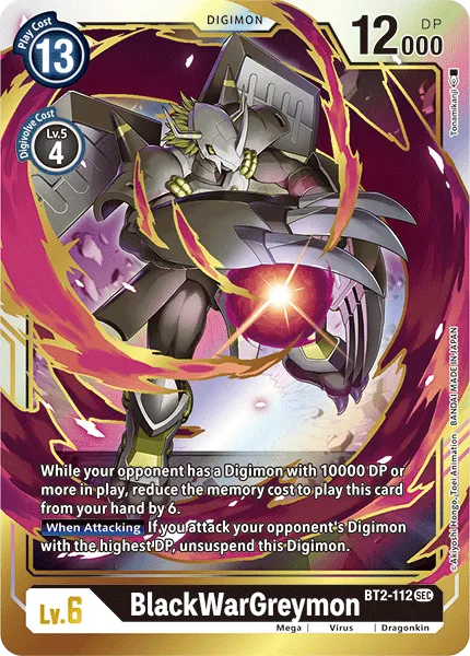 BlackWarGreymon (BT2-112) card