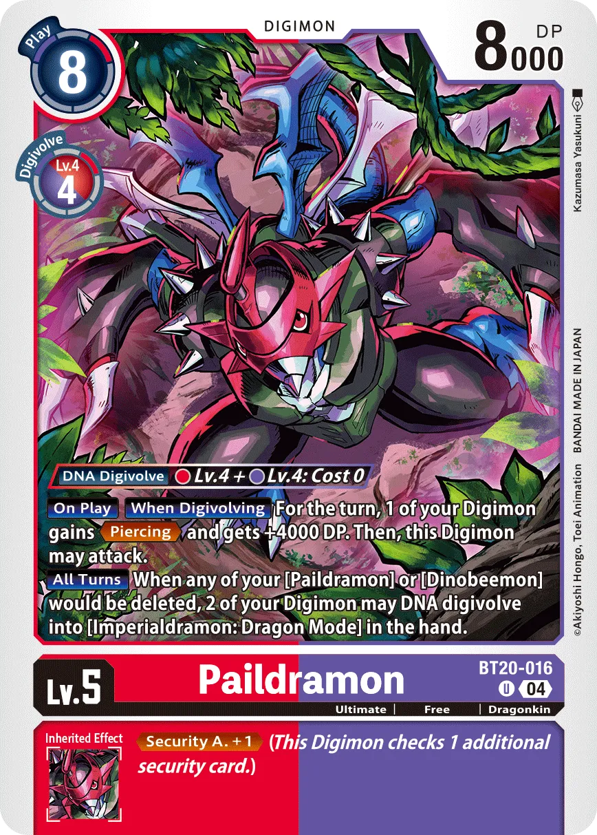 Paildramon (BT20-016) card