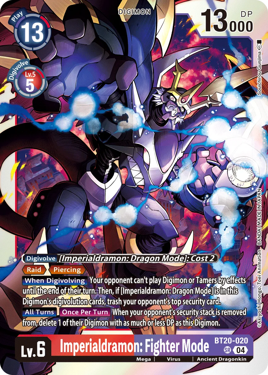 Imperialdramon: Fighter Mode (BT20-020) card