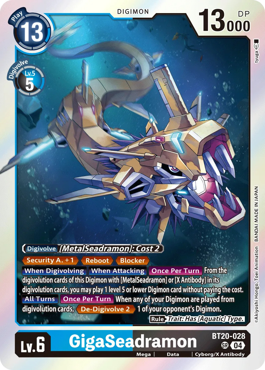 GigaSeadramon (BT20-028) card