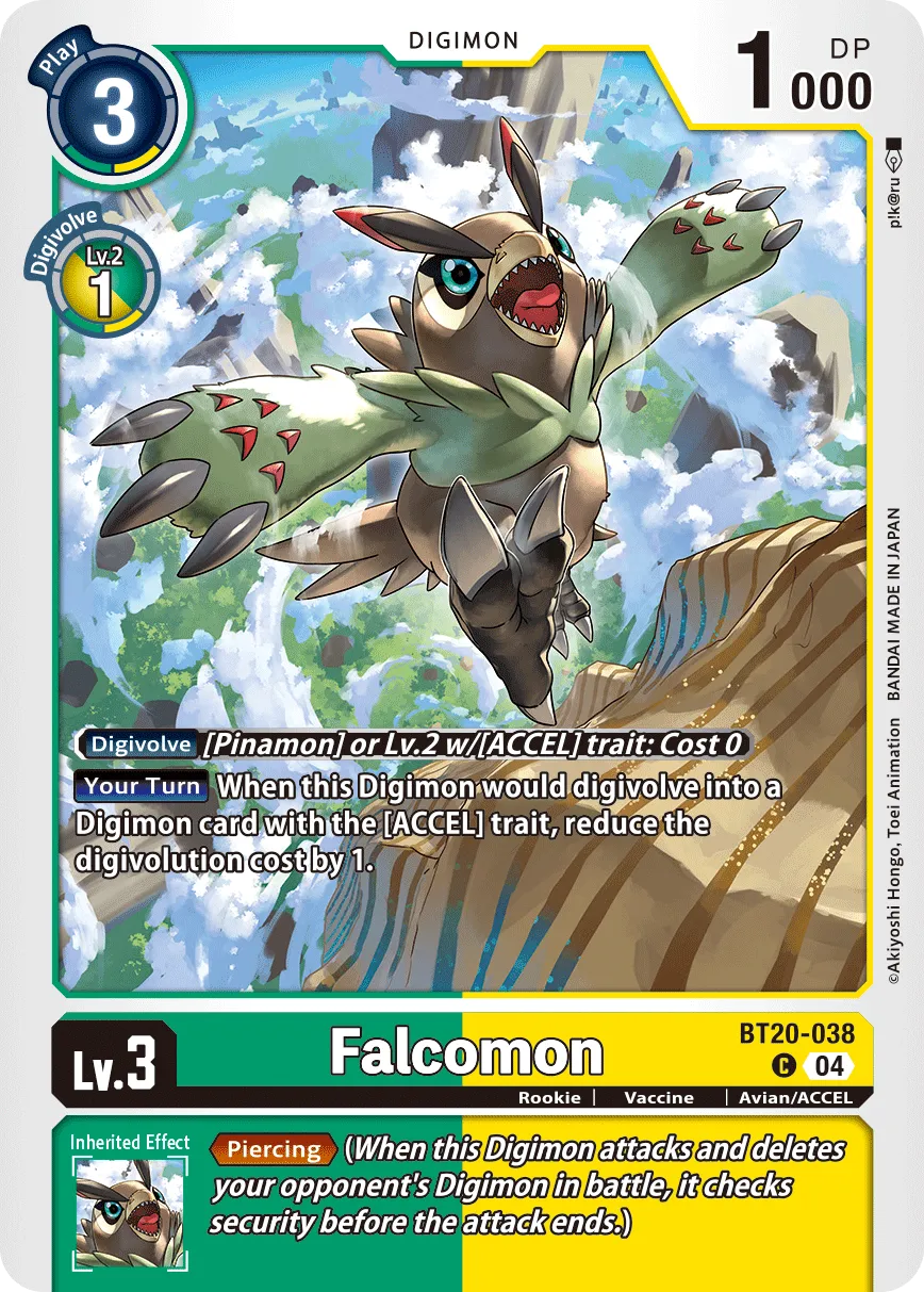 Falcomon (BT20-038) card