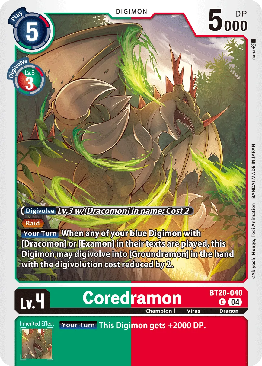 Coredramon (BT20-040) card