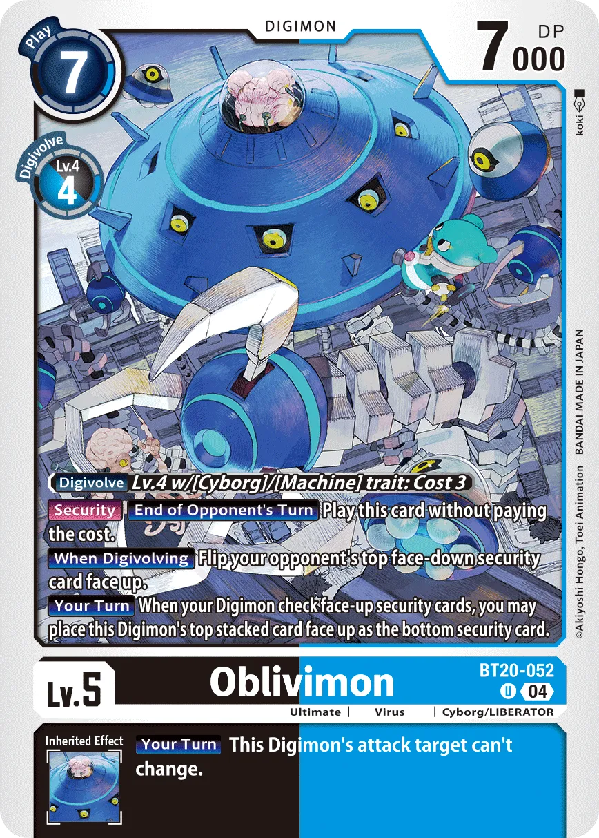 Oblivimon (BT20-052) card