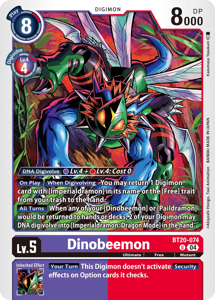 Dinobeemon (BT20-074) card