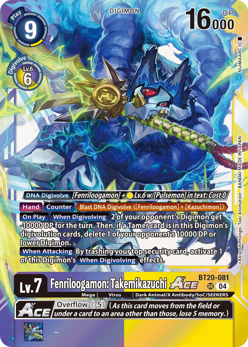 Fenriloogamon: Takemikazuchi (BT20-081) card