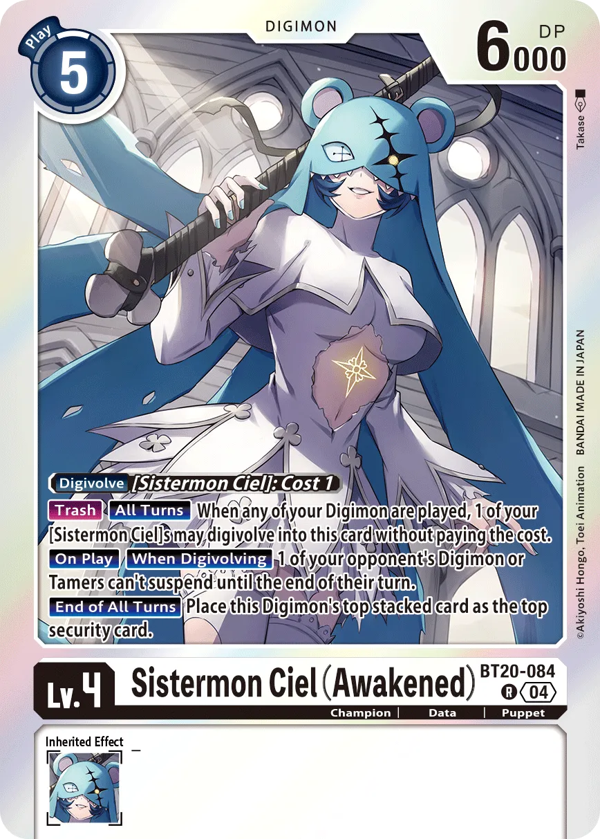 Sistermon Ciel (Awakened) (BT20-084) card