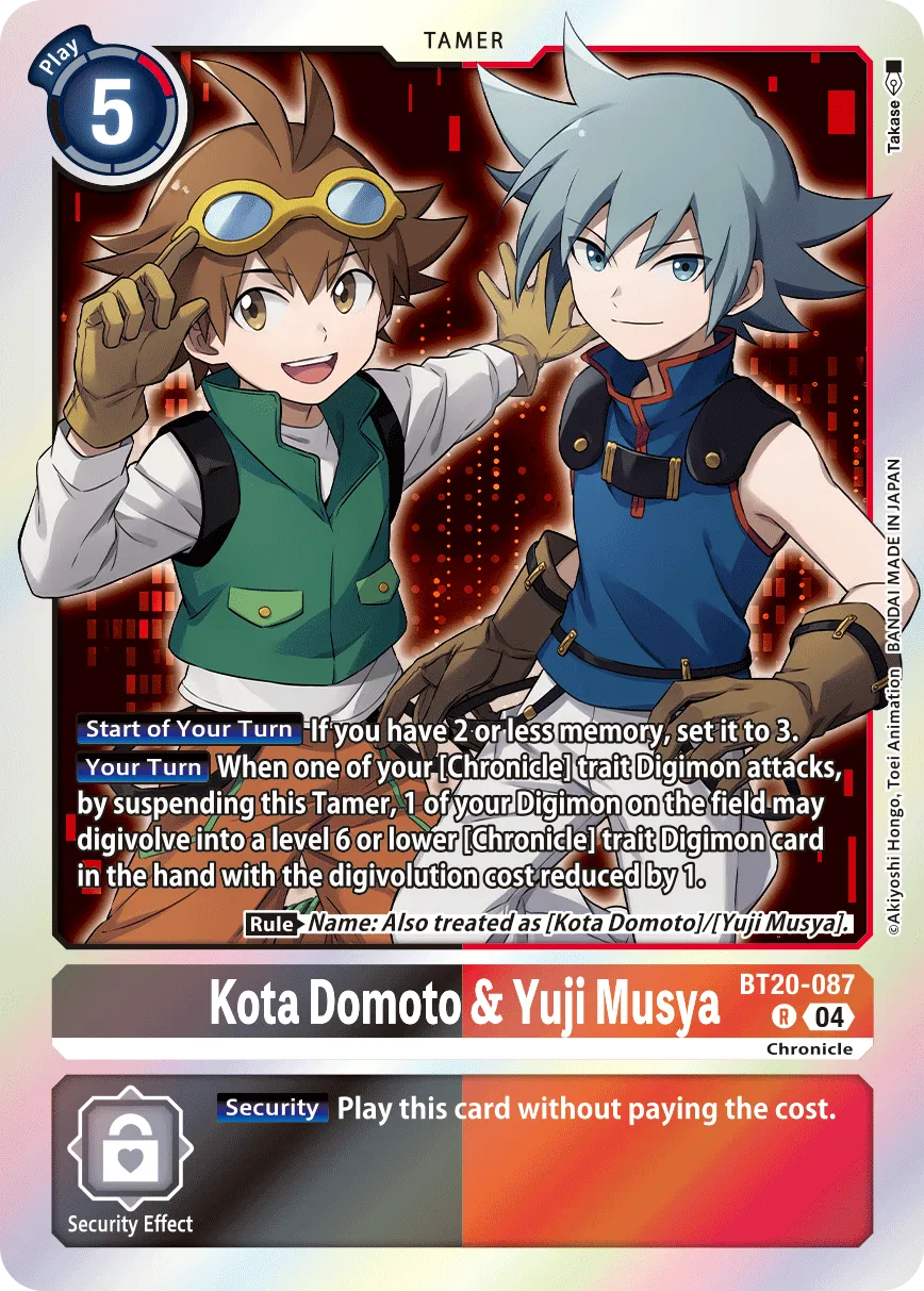Kota Domoto & Yuji Musya (BT20-087) card