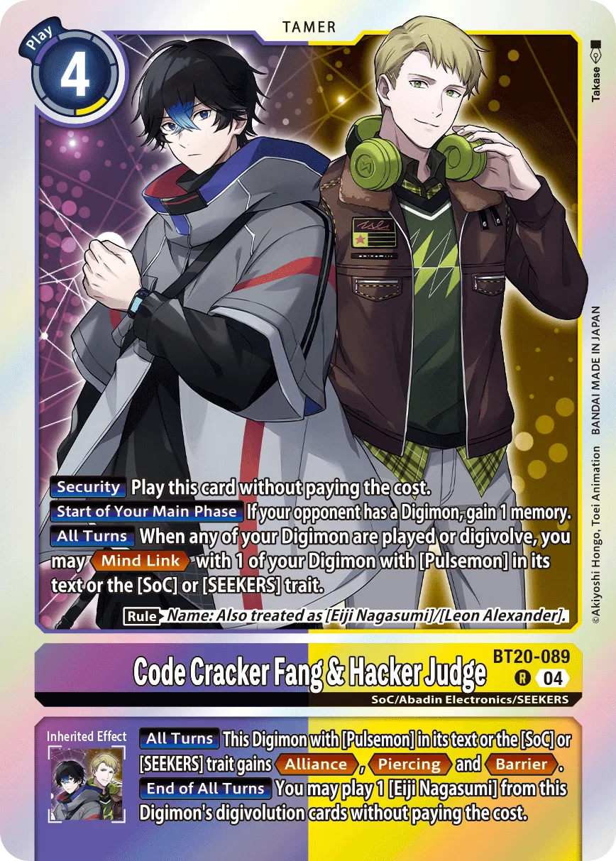 Code Cracker Fang & Hacker Judge (BT20-089) card