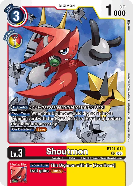 Shoutmon (BT21-011) card