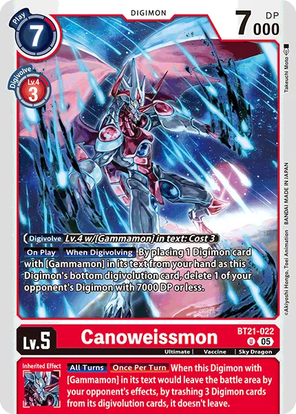 Canoweissmon (BT21-022) card