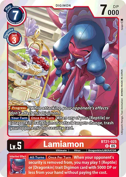 Lamiamon (BT21-025) card