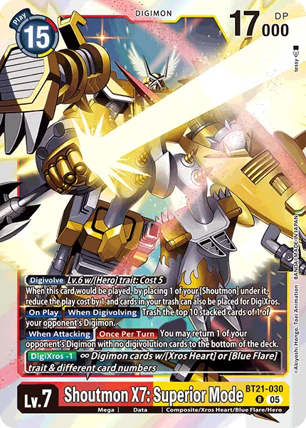 Shoutmon X7: Superior Mode (BT21-030) card