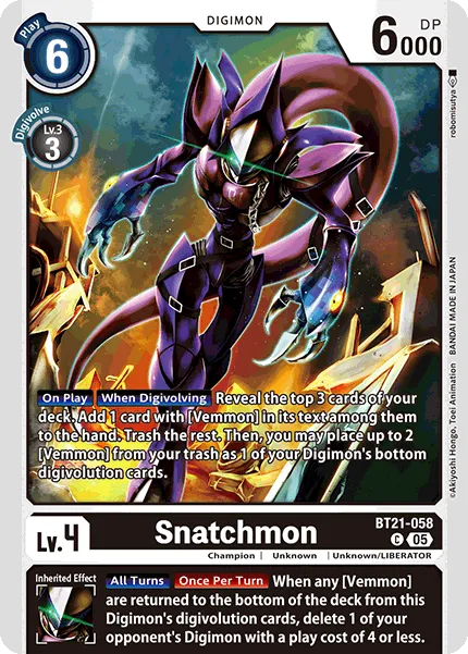 Snatchmon (BT21-058) card