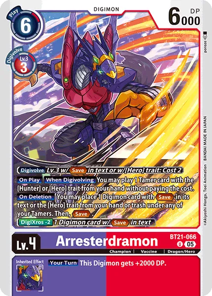 Arresterdramon (BT21-066) card