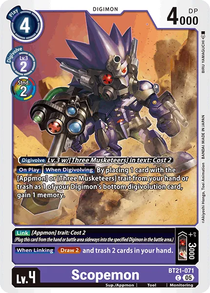 Scopemon (BT21-071) card