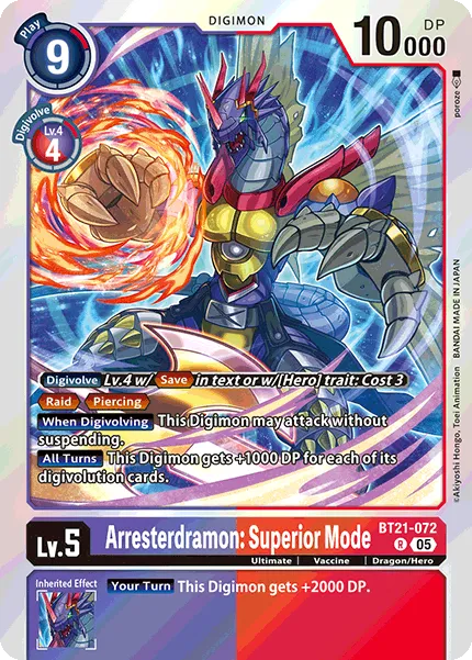 Arresterdramon: Superior Mode (BT21-072) card