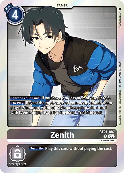 Zenith (BT21-087) card
