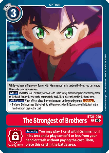 The Strongest of Brothers (BT21-090) card