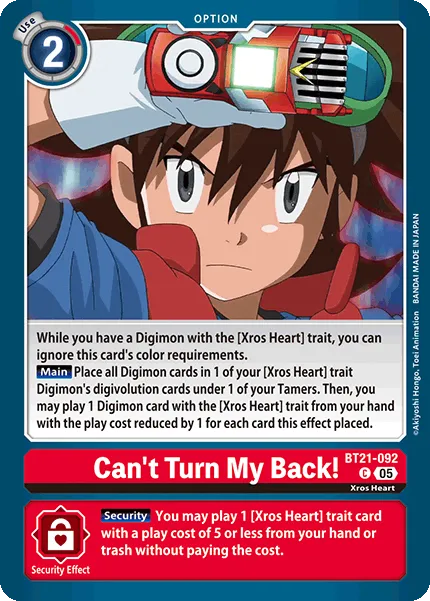 Can't Turn My Back! (BT21-092) card
