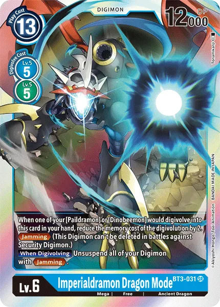 Imperialdramon: Dragon Mode (BT3-031) card