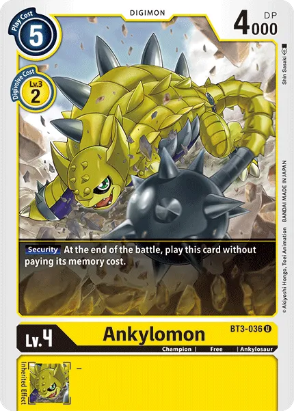 Ankylomon (BT3-036) card