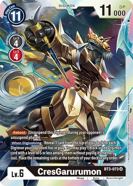 CresGarurumon (BT3-073) card