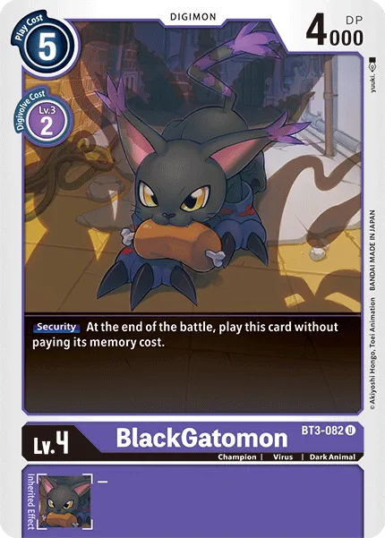 BlackGatomon (BT3-082) card