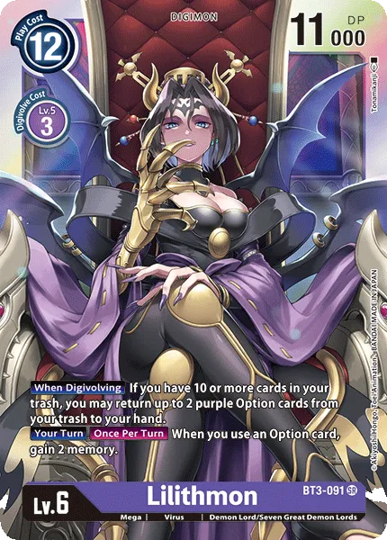 Lilithmon (BT3-091) card