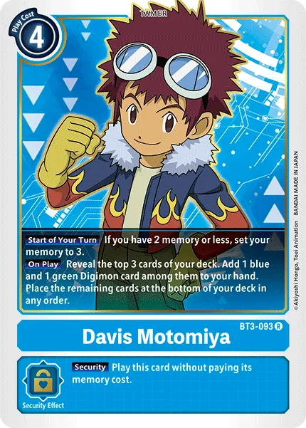 Davis Motomiya (BT3-093) card