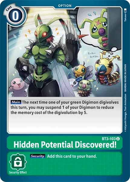 Hidden Potential Discovered! (BT3-103) card