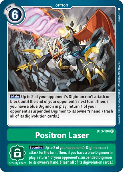 Positron Laser (BT3-104) card