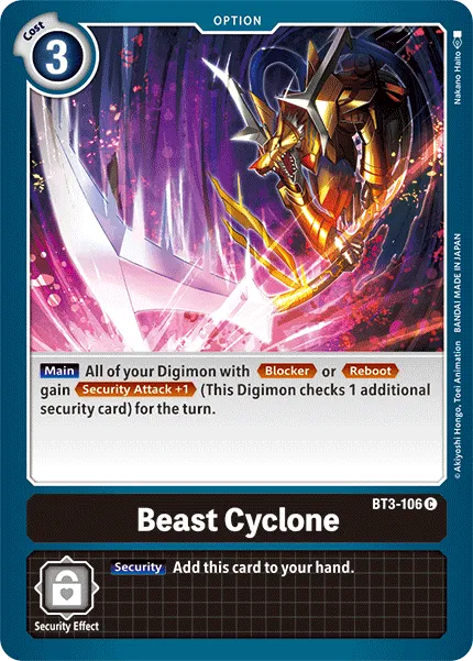 Beast Cyclone (BT3-106) card