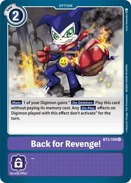 Back for Revenge! (BT3-109) card