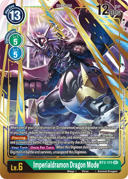 Imperialdramon: Dragon Mode (BT3-111) card