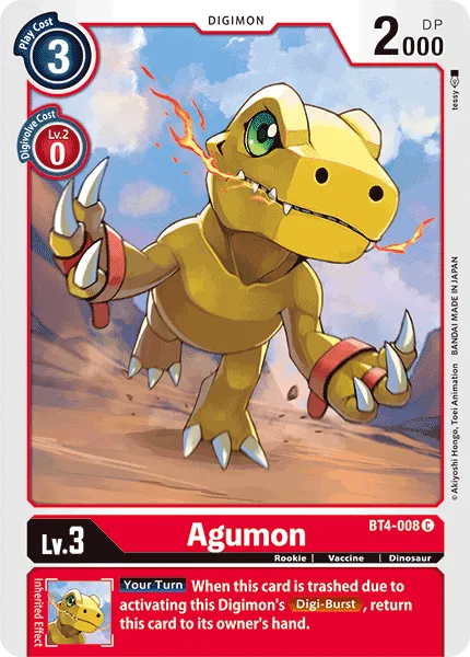 Agumon (BT4-008) card
