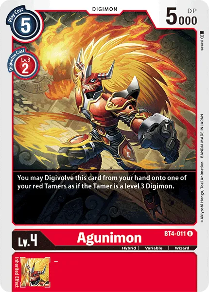 Agunimon (BT4-011) card