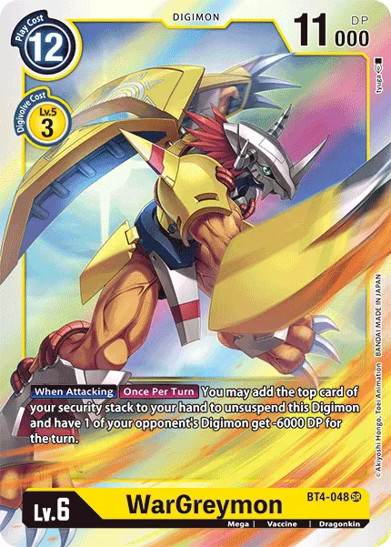 WarGreymon (BT4-048) card