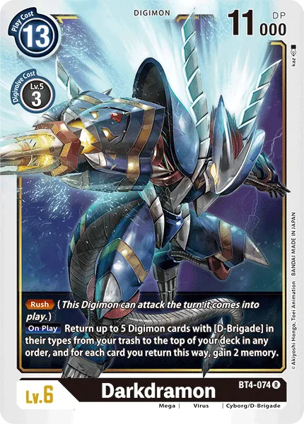 Darkdramon (BT4-074) card