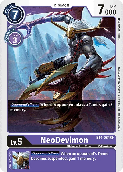 NeoDevimon (BT4-084) card