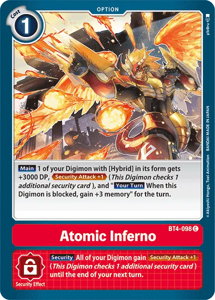 Atomic Inferno (BT4-098) card