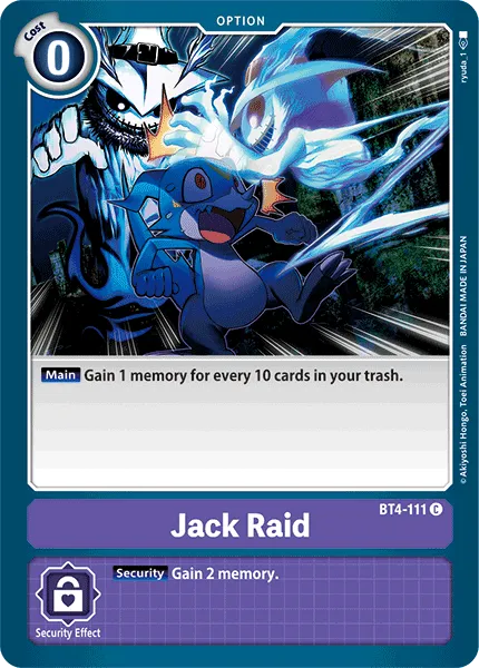 Jack Raid (BT4-111) card