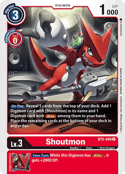 Shoutmon (BT5-009) card
