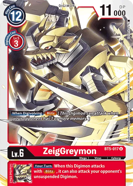 ZeigGreymon (BT5-017) card