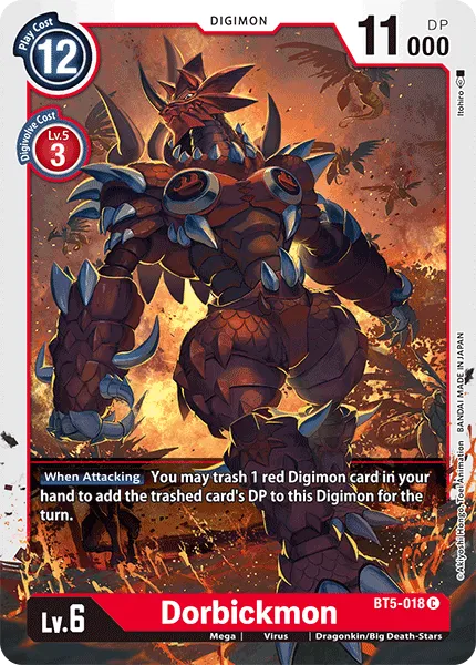 Dorbickmon (BT5-018) card