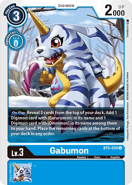 Gabumon (BT5-020) card