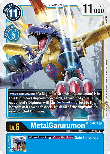 MetalGarurumon (BT5-031) card
