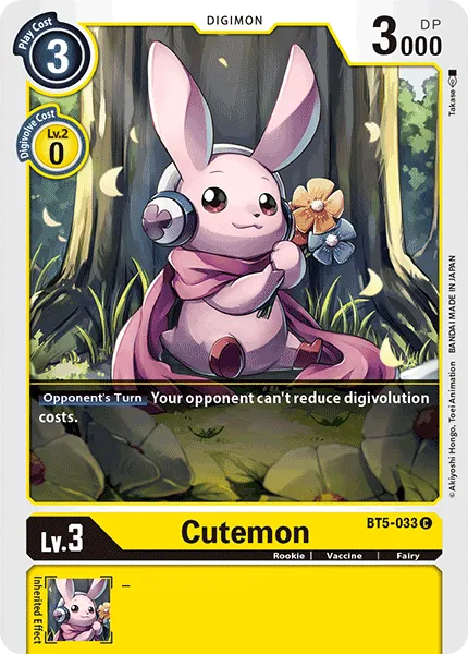 Cutemon (BT5-033) card
