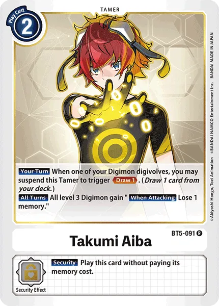 Takumi Aiba (BT5-091) card