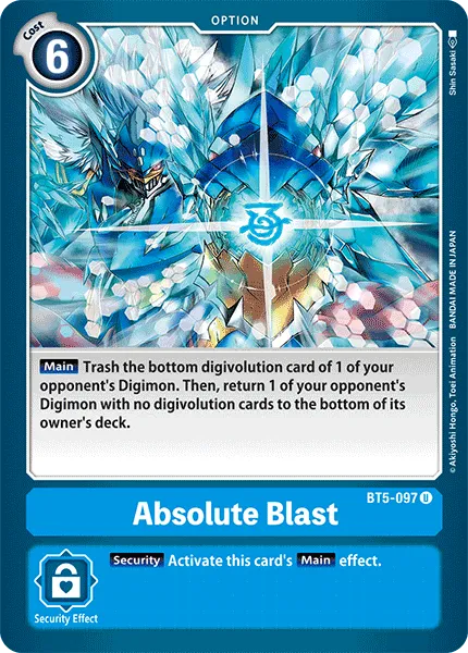 Absolute Blast (BT5-097) card