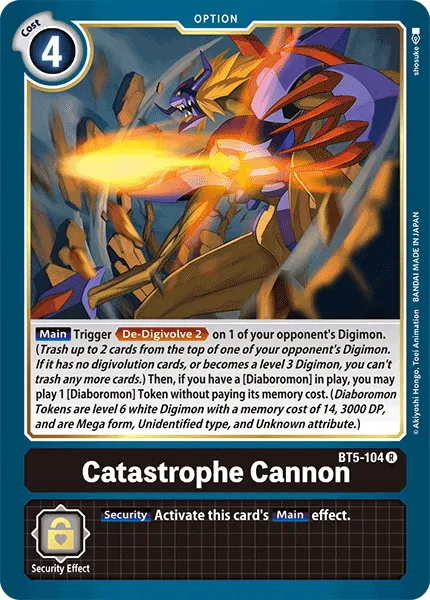 Catastrophe Cannon (BT5-104) card